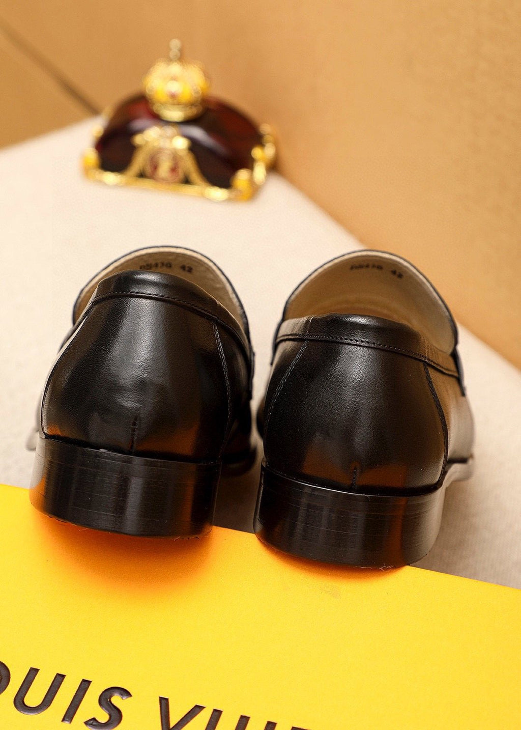 Louis Vuitton Black Bar Loafers — back