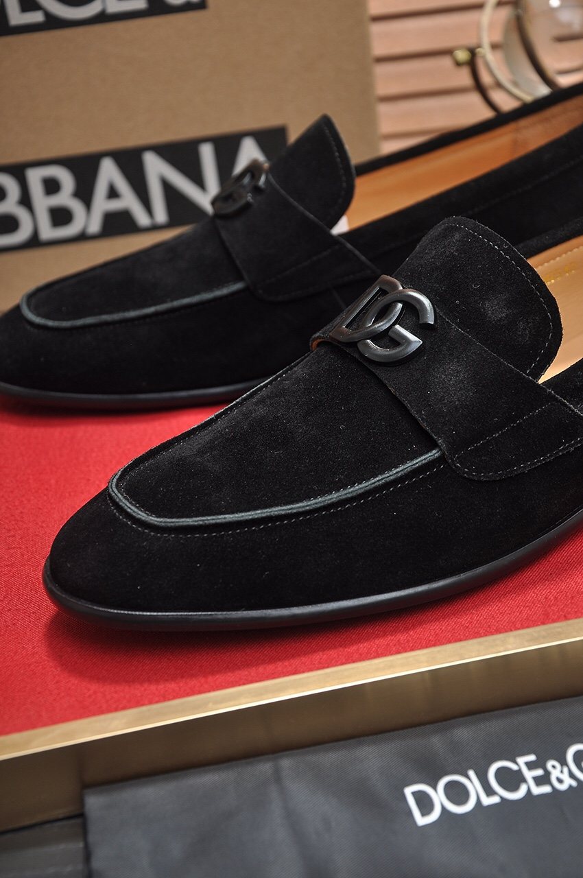 Dolce & Gabbana Bernini Black Loafers — detail