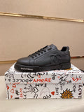 Dolce & Gabbana Black Logo Low-Top Sneakers — hero