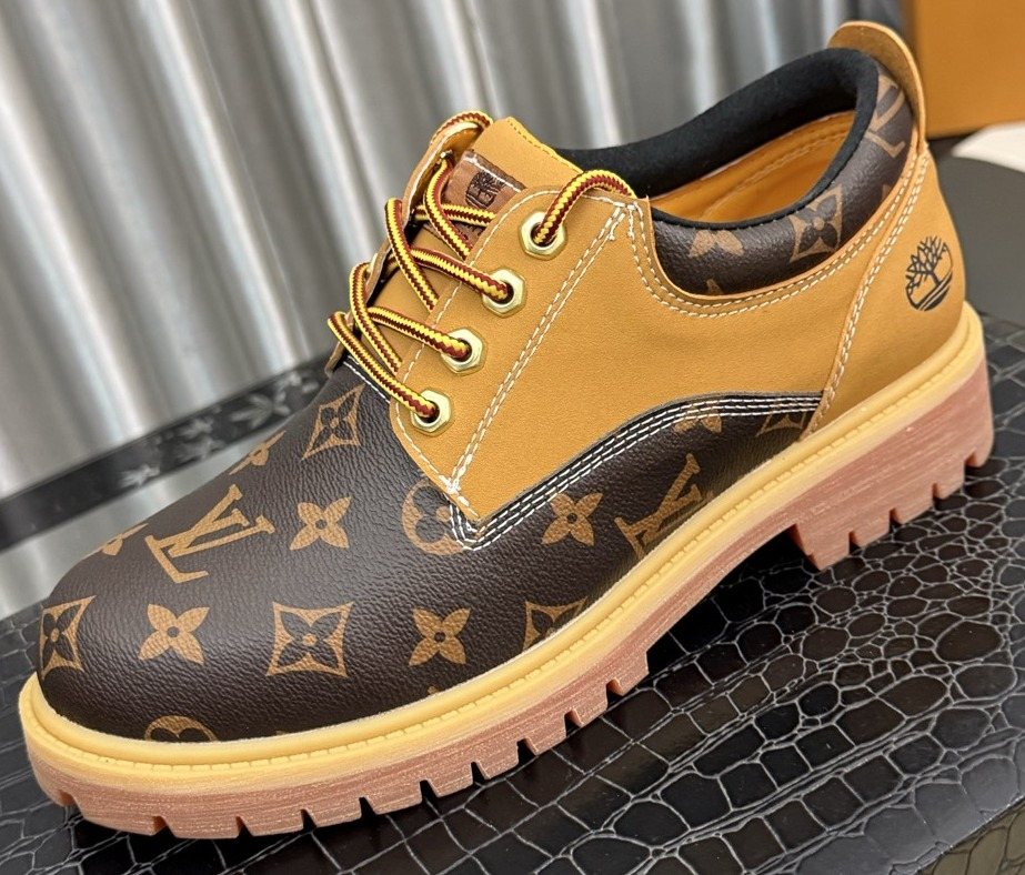 Timberland Tan & Brown Patterned Lace-Up Shoes — hero