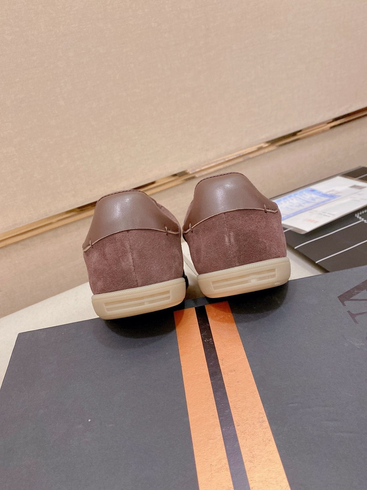 ZEGNA Suede Low-Top Sneakers — back