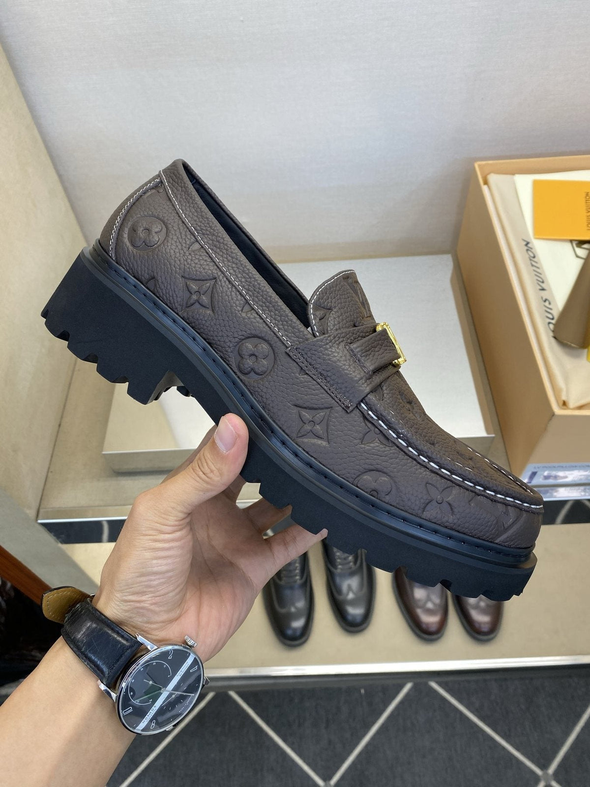 Louis Vuitton Metal Hardware Loafers — side
